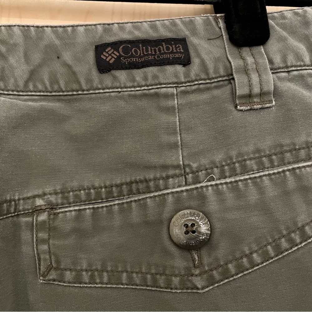 Columbia Olive Green Cargo Pants Size 12 - Picture 7 of 9